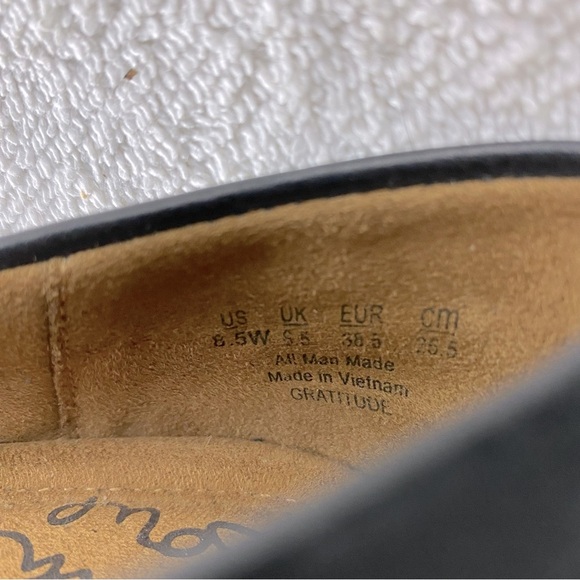 Natural Soul Black Faux Leather Slip On Loafers Flats 8.5W - Picture 8 of 13